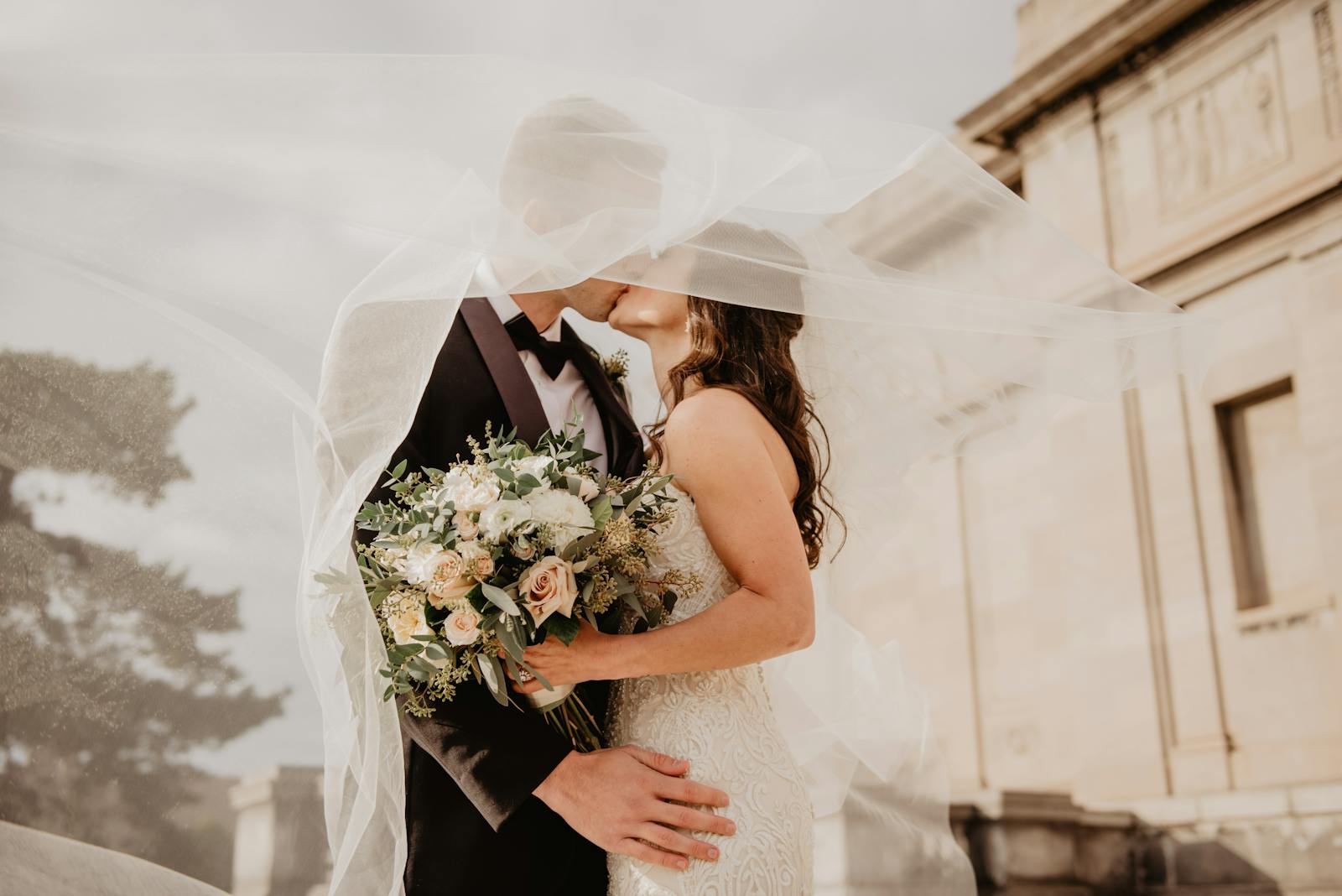 Rustic barn wedding venue with twinkle lights